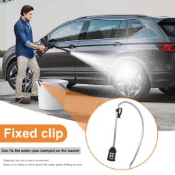 Handheld Pressure Washer Portable Powerful 21V Car Wash Gun 2pcs Rechargeable Battery for Home Floor Cleaning Watering w/ Gloves