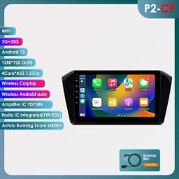 10.1" Hizpo CarPlay 2Din Android Auto Car Radio for VW Volkswagen Passat B8 2015 - 2020 GPS RDS DSP SWC 4G BT Snapdragon 6115