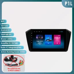10.1" Hizpo CarPlay 2Din Android Auto Car Radio for VW Volkswagen Passat B8 2015 - 2020 GPS RDS DSP SWC 4G BT Snapdragon 6115