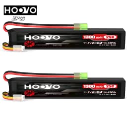 HOOVO 1300mah 11.1v Lipo Battery 3s 25c Rechargeable Battery With Mini Tamiya Connector For Racing Cars, Helicopters Airplanes