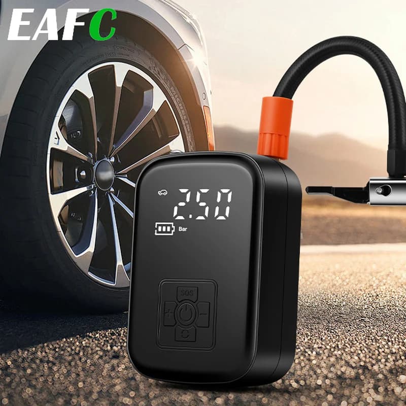 Portable Car Air Pump Wireless Intelligent Digital Display Tire Gases Machines Car Air Compressor Electric Tire Inflator Pump