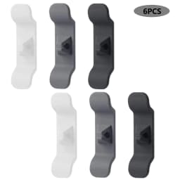 6pcs Flexible Cord Organizer Kitchen Appliances Hidden Wire Fixing Winder Cord Wrapper For Mixer Blender Coffee Maker
