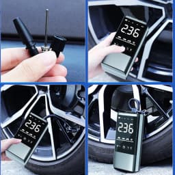 Multifunctional Cordless Car Tire Pump USB Rechargeable Digital Display Air Pump Tire Inflator Portable Air Compressor