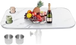 HWHONGRV Removable Boat Table 34X18 inch & Boat Table Pedestal Set 17.8‑27.2 Inch Height Range (Fast & Free Shipping)
