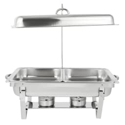2/3 Food Trays Stainless Steel Chafing Dish With Lid Buffet Server Food Warmer