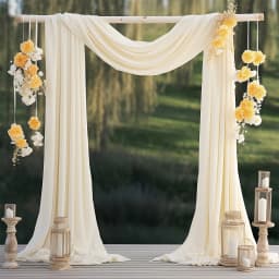 550CM Wedding Arch Draping Fabric Sheer Arch Drapes Burgundy Chiffon Outdoor Curtain Backdrop for Wedding Ceremony Party Decor