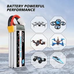 1/2PCS HRB 3S Lipo Battery 11.1v 2200mah RC battery 30C with XT60 connector for RC 1/16 1/12 Car Truck Drone Airplane 105*34*24
