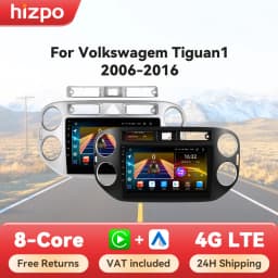 Hizpo 2 Din Android Auto Radio For VW Volkswagen Tiguan 1 NF 2006-2016 Carplay Car Multimedia GPS 2din Autoradio Head Unit Navi