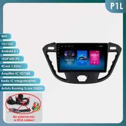 9" Hizpo Wirless CarPlay Android Auto Car Radio for Ford Transit Tourneo Custom 2013 - 2021 Multimedia Navi GPS BT 4G RDS DSP