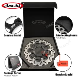 Arashi Front Rear Brake Rotors Disc Set For KAWASAKI VERSYS 650 2007-2014 / ER6F ER6N 2006-2015 / ZX10R 1000 2004-2007