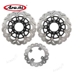 Arashi Front Rear Brake Rotors Disc Set For KAWASAKI VERSYS 650 2007-2014 / ER6F ER6N 2006-2015 / ZX10R 1000 2004-2007