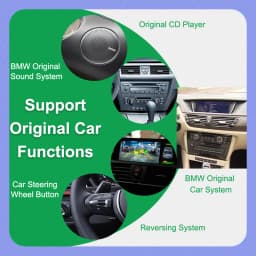 AUTOTOP 10.25 Inch 1920*720 Linux Screen Car Radio Wireless CarPlay Android Auto For BMW X3 X4 F25 F26 2011-2017 CIC NBT System