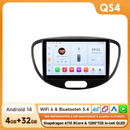 9" Hizpo 2Din Android14 Car Radio for Hyundai i10 2007- 2013 BT 4G Auto CarPlay Navi GPS RDS DSP Snapdragon 6115 360°CAM