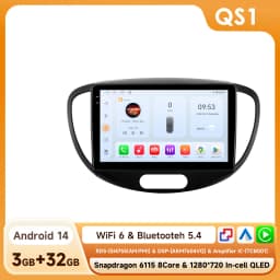 9" Hizpo 2Din Android14 Car Radio for Hyundai i10 2007- 2013 BT 4G Auto CarPlay Navi GPS RDS DSP Snapdragon 6115 360°CAM