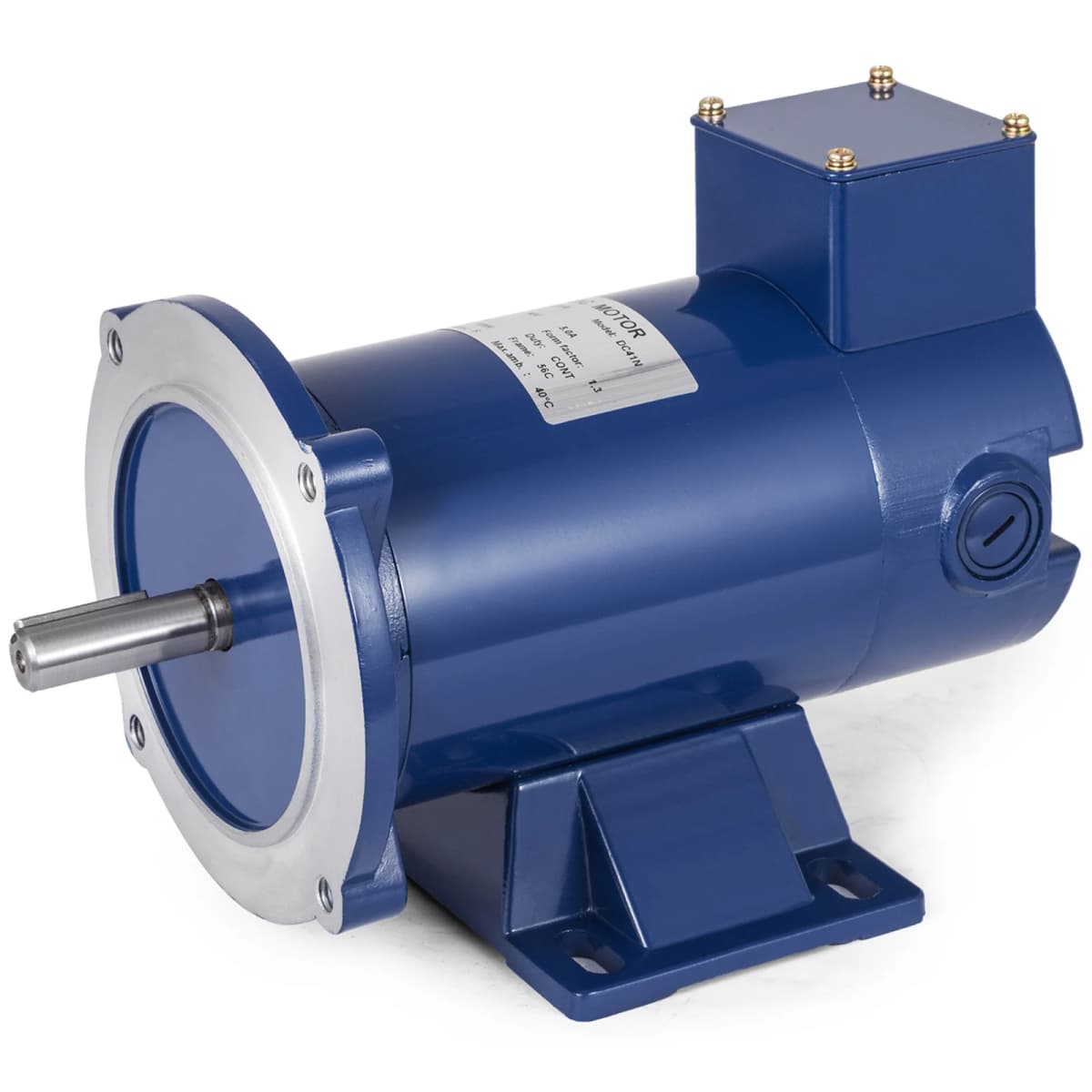 SucceBuy Brushed DC Motor 1/2HP 90V 56C 1750RPM TENV 2.05 N.m Rated Torque for Wire Peeler Baler Paper Cutter w/ 2x Carbon Brush