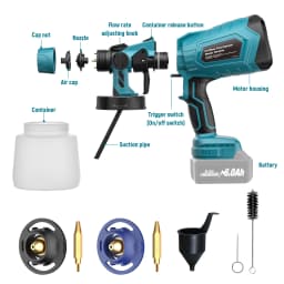 Paint Sprayer Electronic Gun For Makita 18V Battery Used For Car Vehicle Wall Housing DIY Tools Compatible Makita BL1830 Battery