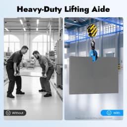 2 Ton High-Quality Alloy Steel Plate Lifting Clamp Jaw Opening Clamp for Lifting And Transporting Heavy Duty 4409.25 LBS Capacity
