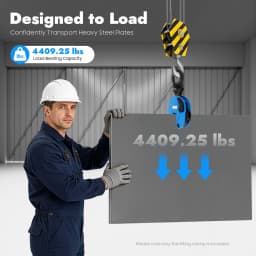 2 Ton High-Quality Alloy Steel Plate Lifting Clamp Jaw Opening Clamp for Lifting And Transporting Heavy Duty 4409.25 LBS Capacity