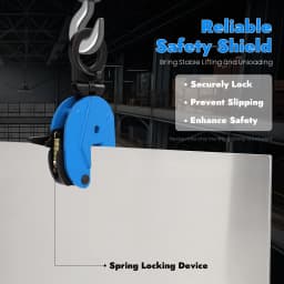 2 Ton High-Quality Alloy Steel Plate Lifting Clamp Jaw Opening Clamp for Lifting And Transporting Heavy Duty 4409.25 LBS Capacity
