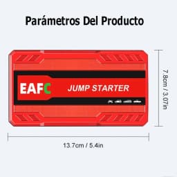 EAFC 12V Car Jump Starter 600A Power Bank Portable Car Battery Booster Charger Starting Device Auto Emergency Start-up Lighting