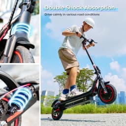 Electric Scooter W7 8.5Inch 36V 10.5Ah 25-35km Range 4-Speed Modes Electric Scooters double shock absorbers E Scooters