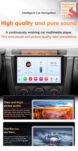 Hizpo 8 Core 6115 Car Radio Multimidia For Mazda 3 2004 - 2009 2din Head Unit GPS Stereo Carplay Android Auto Video Player RDS