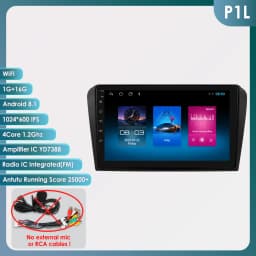 Hizpo 8 Core 6115 Car Radio Multimidia For Mazda 3 2004 - 2009 2din Head Unit GPS Stereo Carplay Android Auto Video Player RDS
