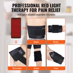 SucceBuy Red Light Therapy Pad 120/400/1280PCS LED Light Therapy Padfor Back Shoulder Neck Pain Relief Skin Health Wound Healing