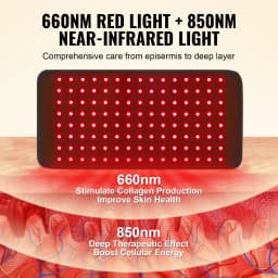 SucceBuy Red Light Therapy Pad 120/400/1280PCS LED Light Therapy Padfor Back Shoulder Neck Pain Relief Skin Health Wound Healing