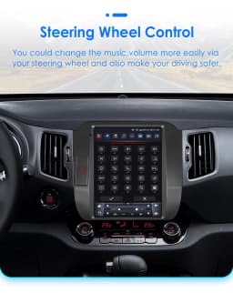 OSSURET 9.7'' Android 13 Car Radio For KIA Sportage 3 2010-2016 Multimedia Stereo Vertical Screen Carplay 2din Panoramic Camera