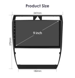 Hizpo 2Din 9inch CarPlay Andoird Auto Car Radio for Audi A6 RS6 S6 1997 - 2004 Navi GPS RDS DSP SWC BT 4G UI7862 Multimedia