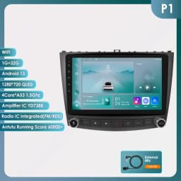 Hizpo 10.1 Inch Car Radio Player For Lexus IS250 200 300 350 2006 - 2012 Stereo Apple Carplay Androdi Auto GPS Navi Stereo 6115