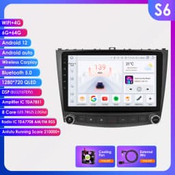 Hizpo 10.1 Inch Car Radio Player For Lexus IS250 200 300 350 2006 - 2012 Stereo Apple Carplay Androdi Auto GPS Navi Stereo 6115