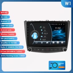 Hizpo 10.1 Inch Car Radio Player For Lexus IS250 200 300 350 2006 - 2012 Stereo Apple Carplay Androdi Auto GPS Navi Stereo 6115