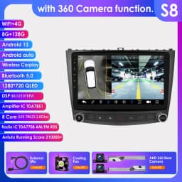 Hizpo 10.1 Inch Car Radio Player For Lexus IS250 200 300 350 2006 - 2012 Stereo Apple Carplay Androdi Auto GPS Navi Stereo 6115