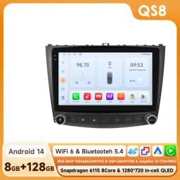 Hizpo 10.1 Inch Car Radio Player For Lexus IS250 200 300 350 2006 - 2012 Stereo Apple Carplay Androdi Auto GPS Navi Stereo 6115