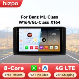 Hizpo 9" Car Multimedia Player For Mercedes ML W164 X164 ML350 ML300 GL500 ML320 ML280 GL350 GPS Stereo 2din Android Carplay RDS