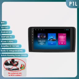 Hizpo 9" Car Multimedia Player For Mercedes ML W164 X164 ML350 ML300 GL500 ML320 ML280 GL350 GPS Stereo 2din Android Carplay RDS