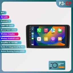 Hizpo 9" Car Multimedia Player For Mercedes ML W164 X164 ML350 ML300 GL500 ML320 ML280 GL350 GPS Stereo 2din Android Carplay RDS