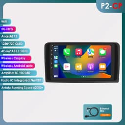 Hizpo 9" Car Multimedia Player For Mercedes ML W164 X164 ML350 ML300 GL500 ML320 ML280 GL350 GPS Stereo 2din Android Carplay RDS