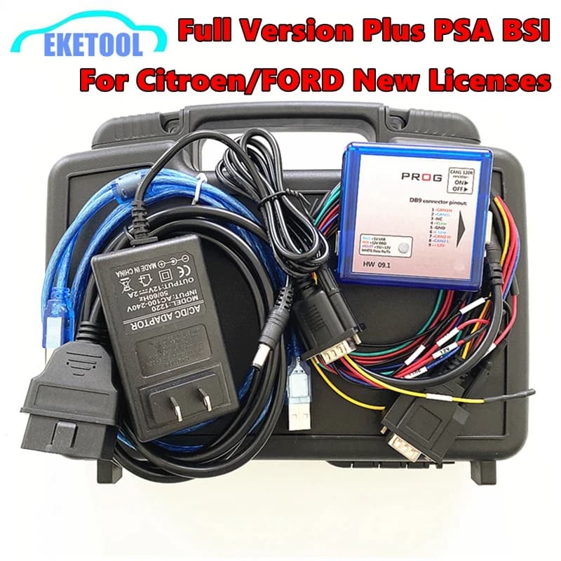 Full PSA BSI IO-PROG ECU TCM BCM &EPS Programmer BD9 Connector Pinout I/O Terminal IO PROG ECU Programmer HW 09.1FLASH EEPROM