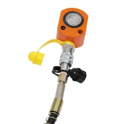 10T Hydraulic Ram Cylinder Jack Hydraulic Jack Hand Pump Single-Acting 0.43" Stroke for Machinery Shipbuilding