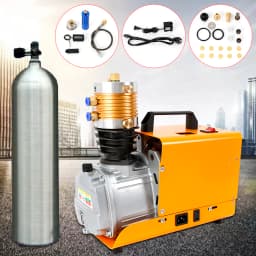 30Mpa PCP Air Compressor 220V 1.8KW High Pressure Air Pump Portable Pneumatic PCP Rifle Airgun Scuba Inflator 2800RPM