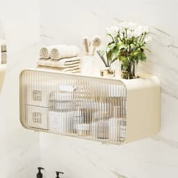 Bathroom store Wall Mounted Tissue Tissue Box Multifunctional Storage Rack for Toiletries Storage Box Shampoo Organizer