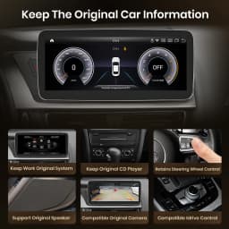 Junsun Android 13 Wireless CarPlay Android Auto Car Radio For Audi A4 S4 A5 S5 2009-2016 4G WiFi BT GPS Touch Screen Autoradio