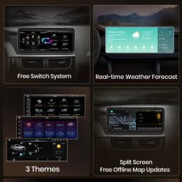 Junsun Android 13 Wireless CarPlay Android Auto Car Radio For Audi A4 S4 A5 S5 2009-2016 4G WiFi BT GPS Touch Screen Autoradio