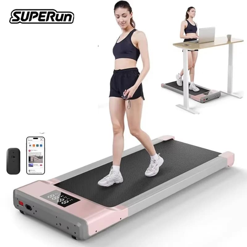 3 in 1 Portable Compact Design Walk Pad 15.55*35.43 Inch Raceable Walking Pad Treadmill Low Noise Under Desk Treadmills for Home