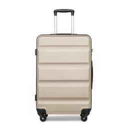 Kono Suitcase Lightweight Hardside Luggage ,Trolley Travel Luggage with 4 Twin Wheels & Tsa Lock, Abs Material(S m L)