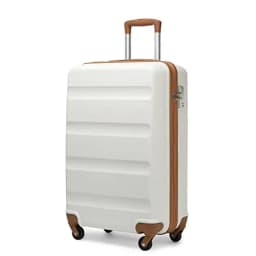 Kono Suitcase Lightweight Hardside Luggage ,Trolley Travel Luggage with 4 Twin Wheels & Tsa Lock, Abs Material(S m L)