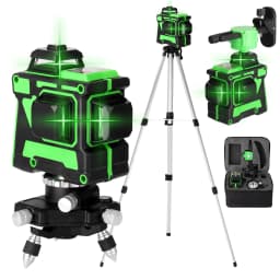3D 12 Lines Gradienter Leveling Kit Self-leveling Laser Level with 1.2M Extension Bar Tripod Stand for Ground Wall Leveling Tool